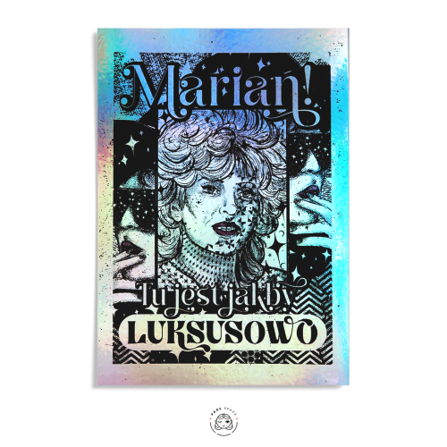 Marian tu jest jakby luksusowo kartka